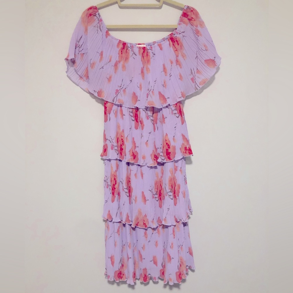 Off the Shoulder Midi Dress - size 4